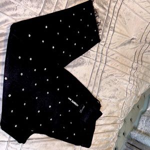 Black rhinestone jeans